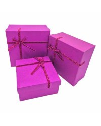 Dāvanu kaste  violeta ar glitter banti
