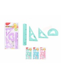Lineālu kompekts Yalong YL233612 PASTEL