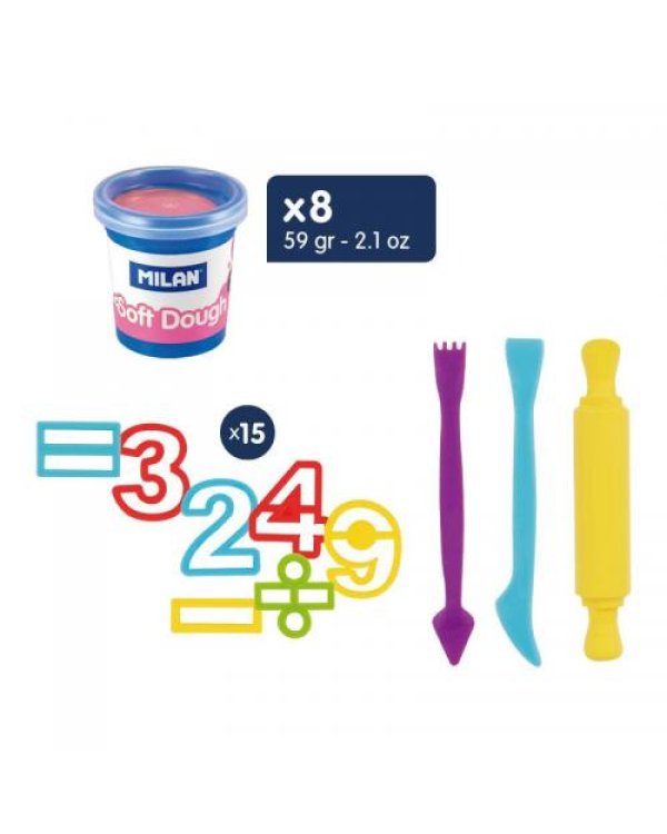 Platilīns Milan Soft Dought 5Lots of Number