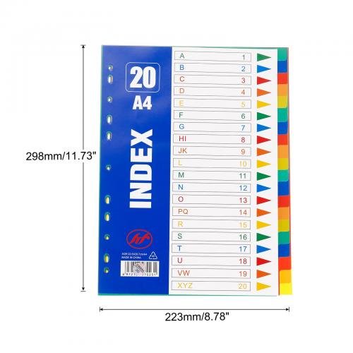 Atdalītāji 1-20 krāsains bez numuriem  AV