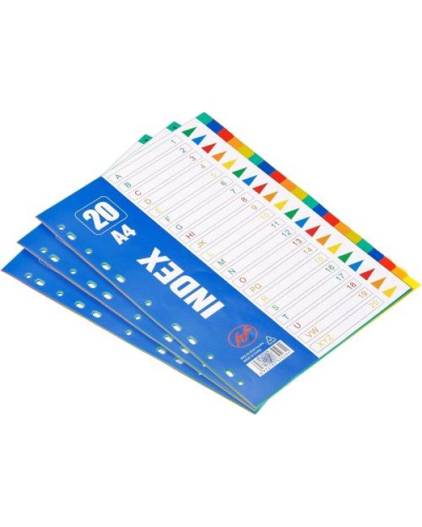 Atdalītāji 1-20 krāsains bez numuriem  AV