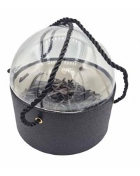 Dāvanu kaste 16cm melna ar kupolu
