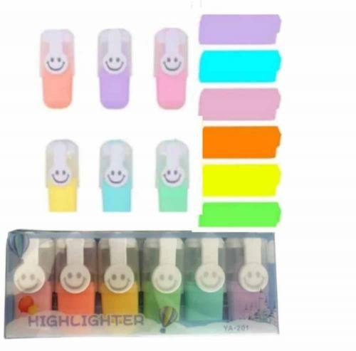 Teksta marķieru komplekts 6kr pastel
