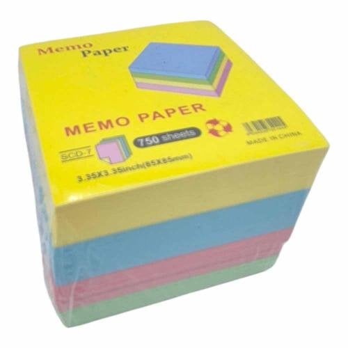 Papīra kubs krāsains 8,5x8,5/750 AV