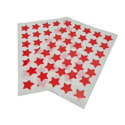 Uzlīmes 15x11cm 10lok zvaigznes sarkana 35