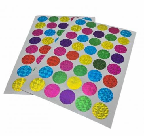 Uzlīmes 15x11cm krāsainas apļi 40  5 lok