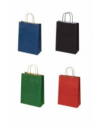 Dāvanu maisiņš ar vītni kraft 22 x 31x10cm