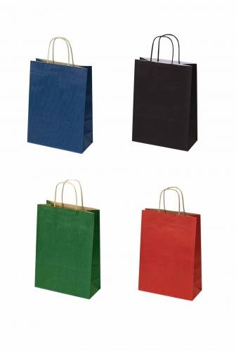 Dāvanu maisiņš ar vītni kraft 22 x 31x10cm