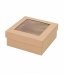 Mikrogofras kaste ar logu 25x25x10cm