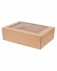 Mikrogofras kaste ar logu 34x25x10cm