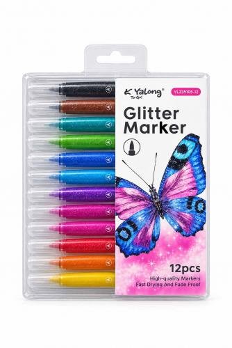 Обложка книги «Flomasteri Glitter 12 krāsu yl235105-12»