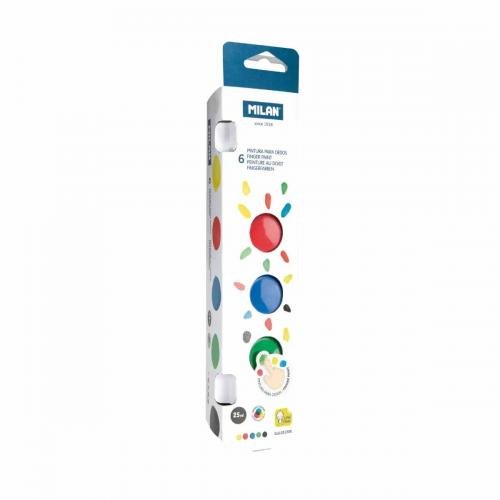 Обложка книги «Pirkstiņkrāsu komplekts Milan 6 krāsu x25ml»