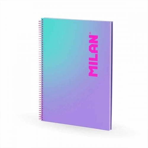 Обложка книги «Spirāļklade A4/90 rūt c.v. Milan SUNSET»