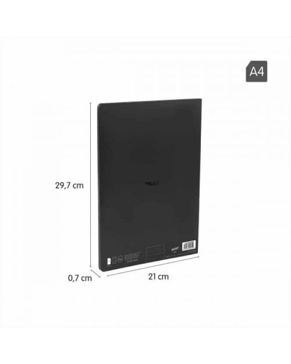 Дополнительное изображение книги «Klade A4/48 rūtiņu Milan melna»