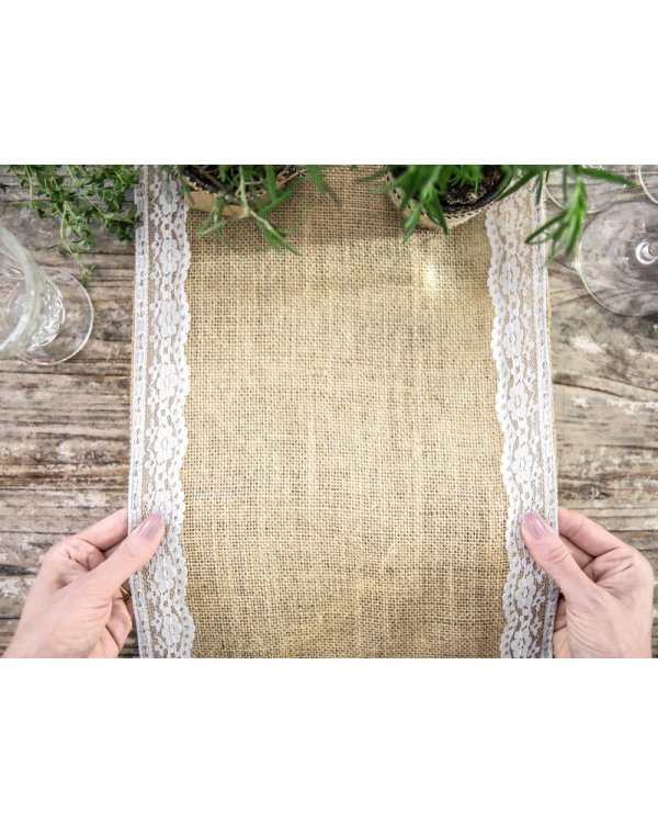 Jute table runner, 0.28x2.75m