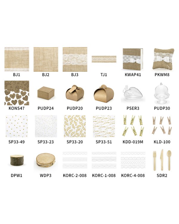 Jute table runner, 0.28x5m