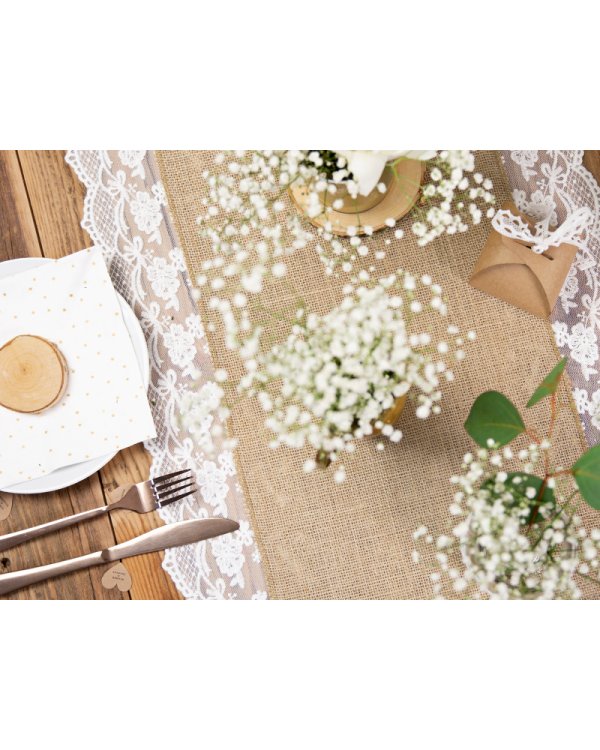 Jute table runner, 0.28x5m