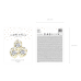 Confetti balloons - Happy New Year, 27cm, gold (1 pkt / 3 pc.)