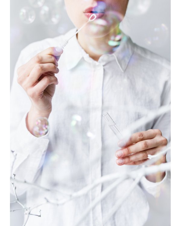 Soap bubbles Heart, white (1 pkt / 48 pc.)