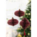 Paper honeycomb ornament Lantern, deep red, 12x15cm