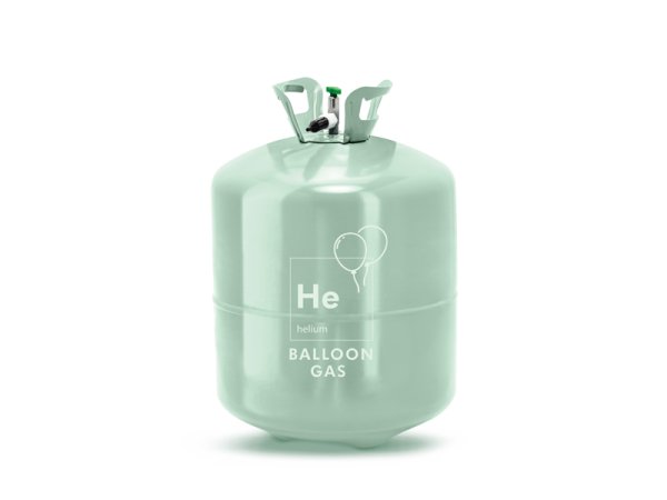 Helium tank, green, 100 balloons