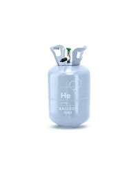 Helium tank, light blue, 30 balloons