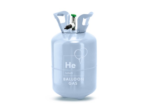 Helium tank, light blue, 30 balloons
