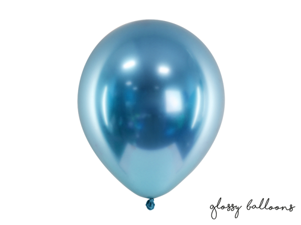 Glossy Balloons 30cm, blue (1 pkt / 50 pc.)