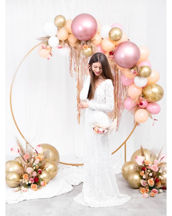 Glossy Balloons 30cm, rose gold (1 pkt / 50 pc.)