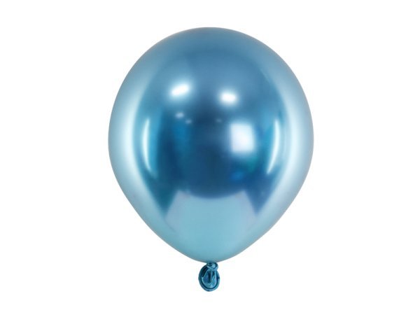 Glossy Balloons 12 cm, blue (1 pkt / 50 pc.) Glossy Balloons 12 cm, blue (1 pkt / 50 pc.)