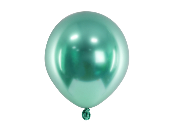 Glossy Balloons 12 cm, bottle green (1 pkt / 50 pc.) Glossy Balloons 12 cm, bottle green (1 pkt / 50 pc.)