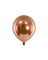 Glossy balloons 12 cm, copper (1 pkt / 50 pc.)