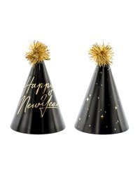 Party hats Happy New Year , 16cm (1 pkt / 6 pc.)