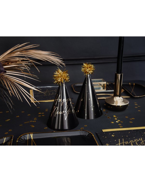 Party hats Happy New Year , 16cm (1 pkt / 6 pc.)