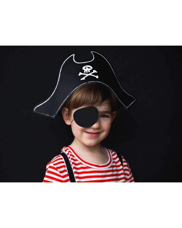 Pirate's Hat and eyepatch, 14cm