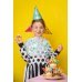 Party hats Dots, mix, 16cm (1 pkt / 6 pc.)