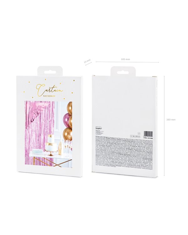 Party curtain, heather, 90x250cm