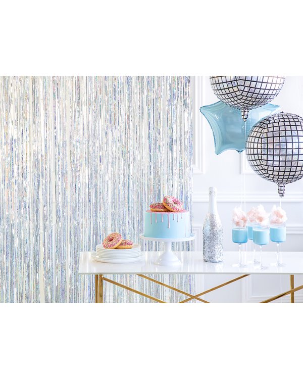 Party curtain, holographic, 90 x 250cm