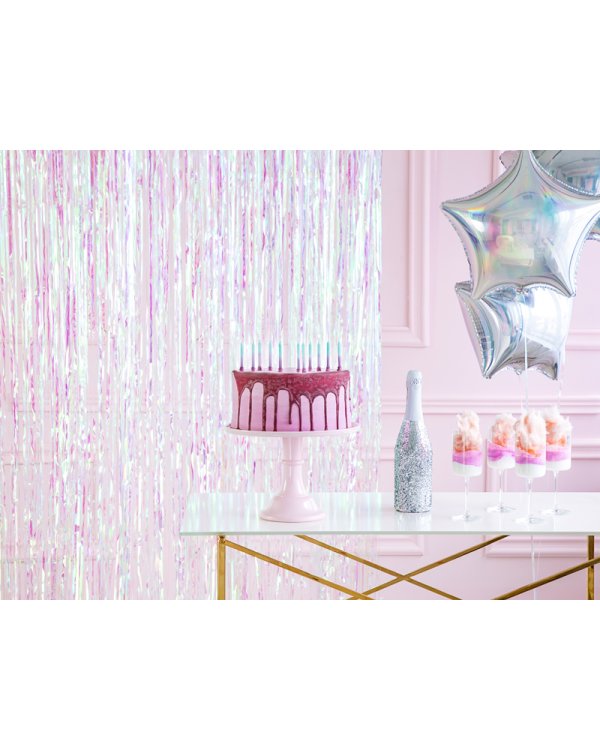 Party curtain, iridescent, 90 x 250cm