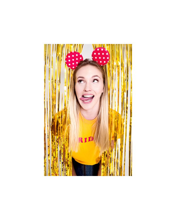 Party curtain, gold, 0.9 x 2.5m