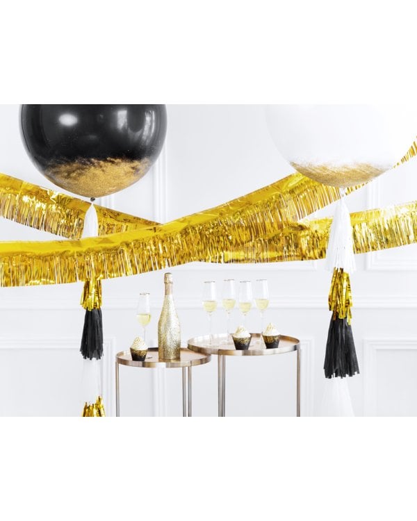 Party curtain, gold, 18.5 x 400cm