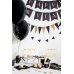 Foil balloon weight, black (1 pkt / 4 pc.)
