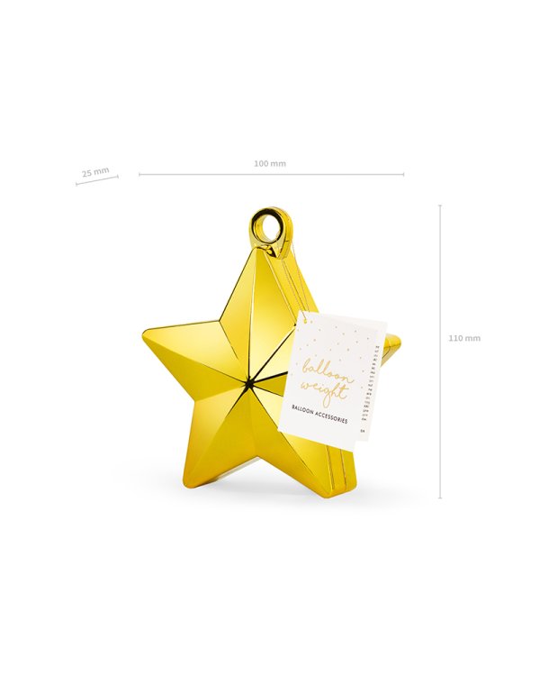 Balloon weight Star, gold
