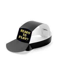 Paper hats Gamer, 38.5x18.5 cm, black (1 pkt / 6 pc.)