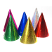 Holographic party hats, mix, 16cm (1 pkt / 20 pc.) Holographic party hats, mix, 16cm (1 pkt / 20 pc.)