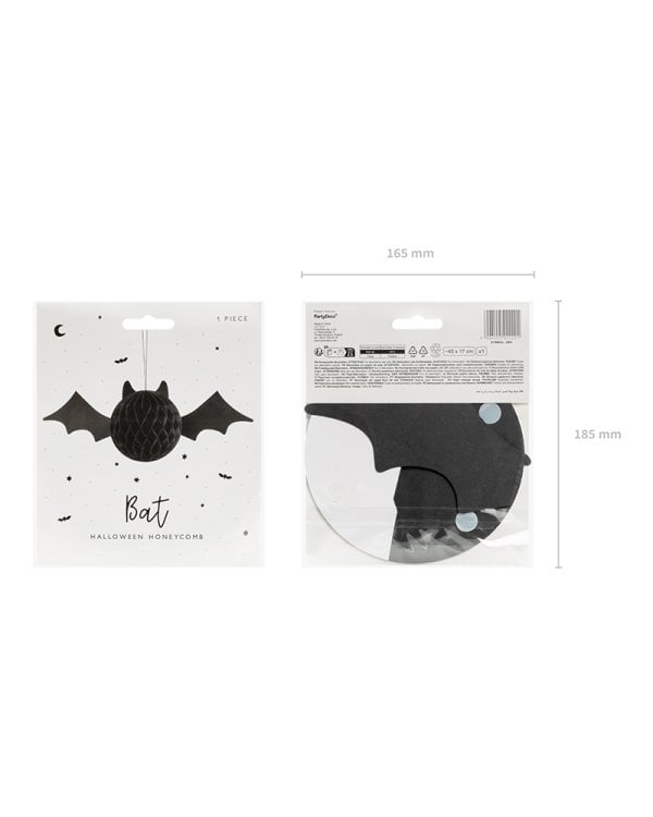 Honeycomb Bat, 45x17 cm, black