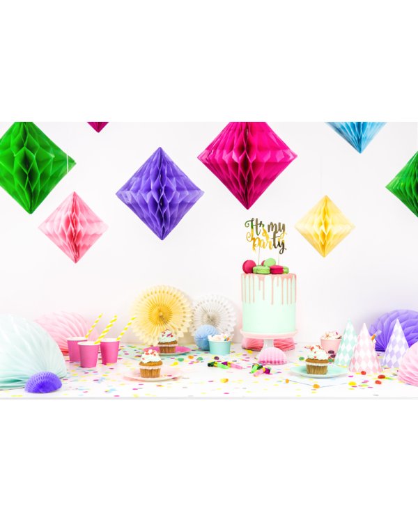 Honeycomb Diamond, dark pink, 20cm