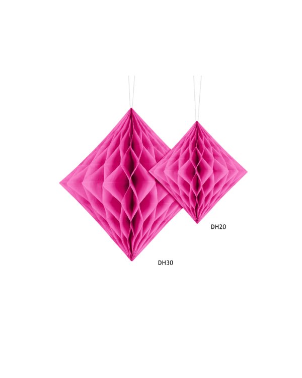 Honeycomb Diamond, dark pink, 30cm