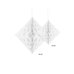 Honeycomb Diamond, white, 30cm