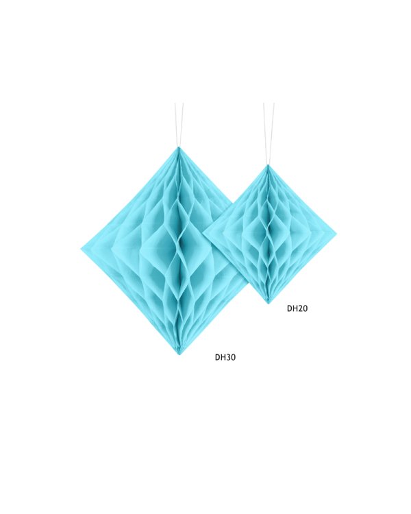 Honeycomb Diamond, light sky-blue, 30cm